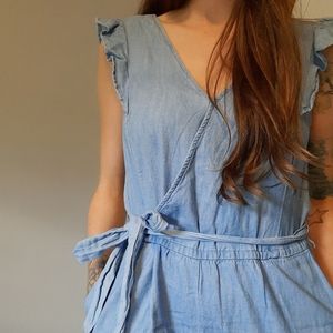 GAP NWT lightweight denim jumpsuit